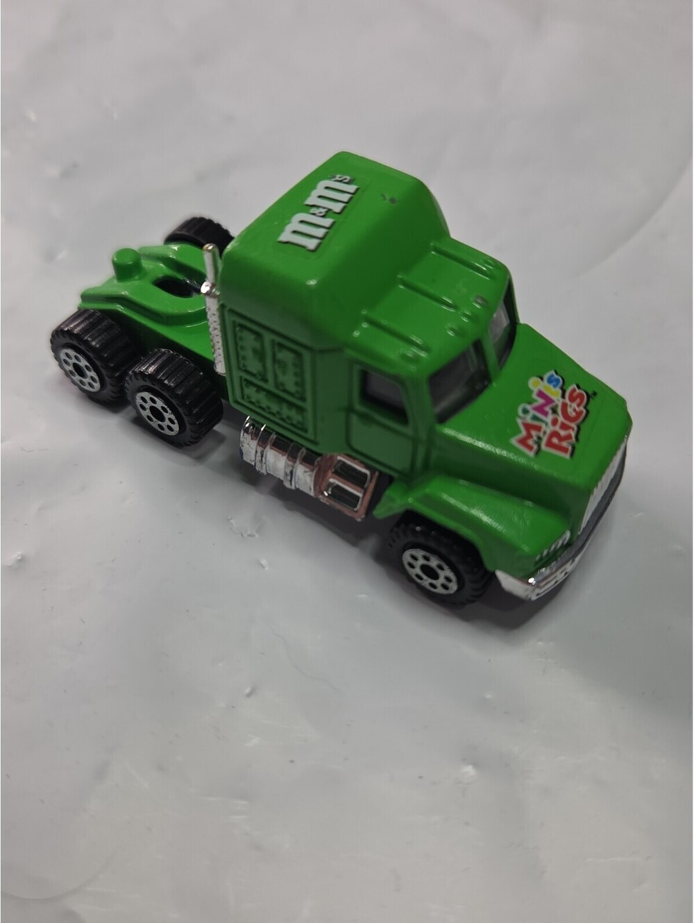M&M’s Minis Rigs Die Cast Diesel Semi Truck Cab Rig GREEN